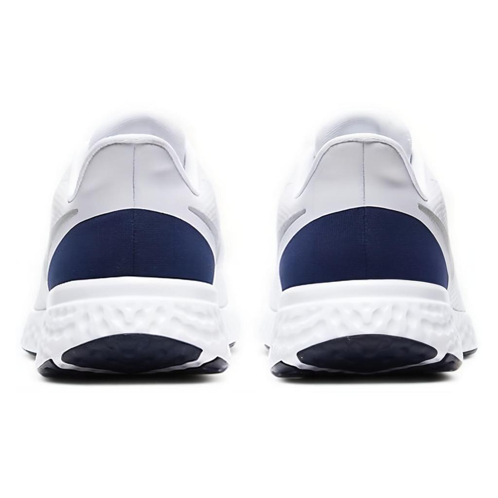 Nike Revolution 5 White Midnight Navy Running Shoes BQ3204-102