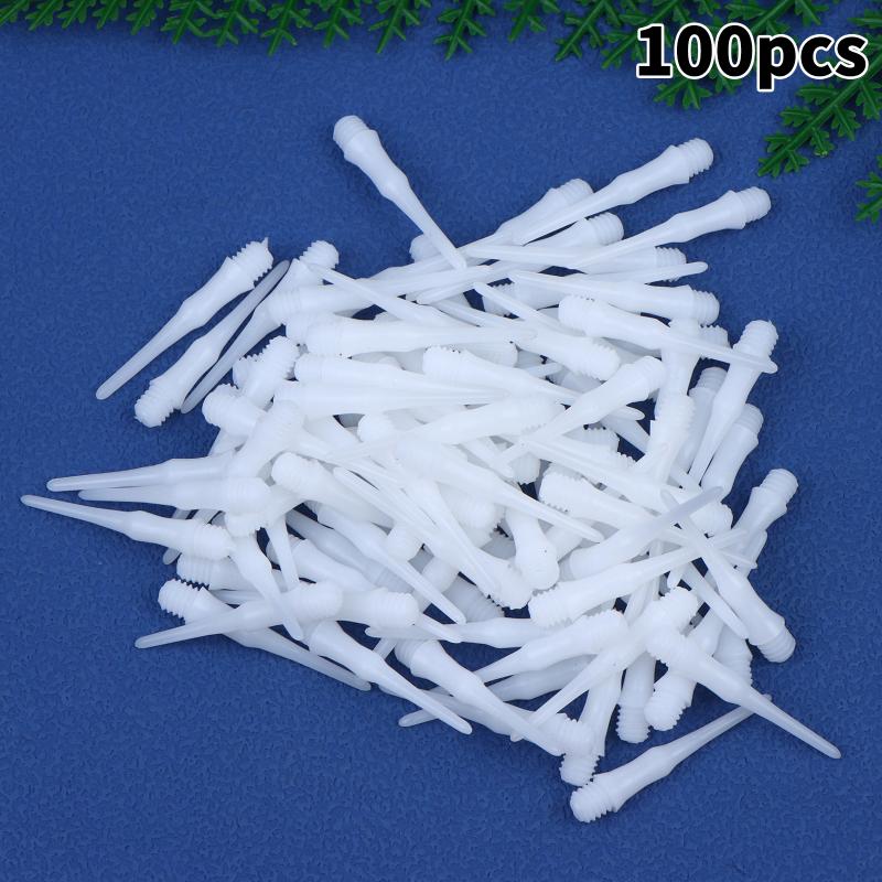 Replaceable Soft Plastic Dart Tips  Stubby Points Set with Durable Shafts for Darts Bar Practice