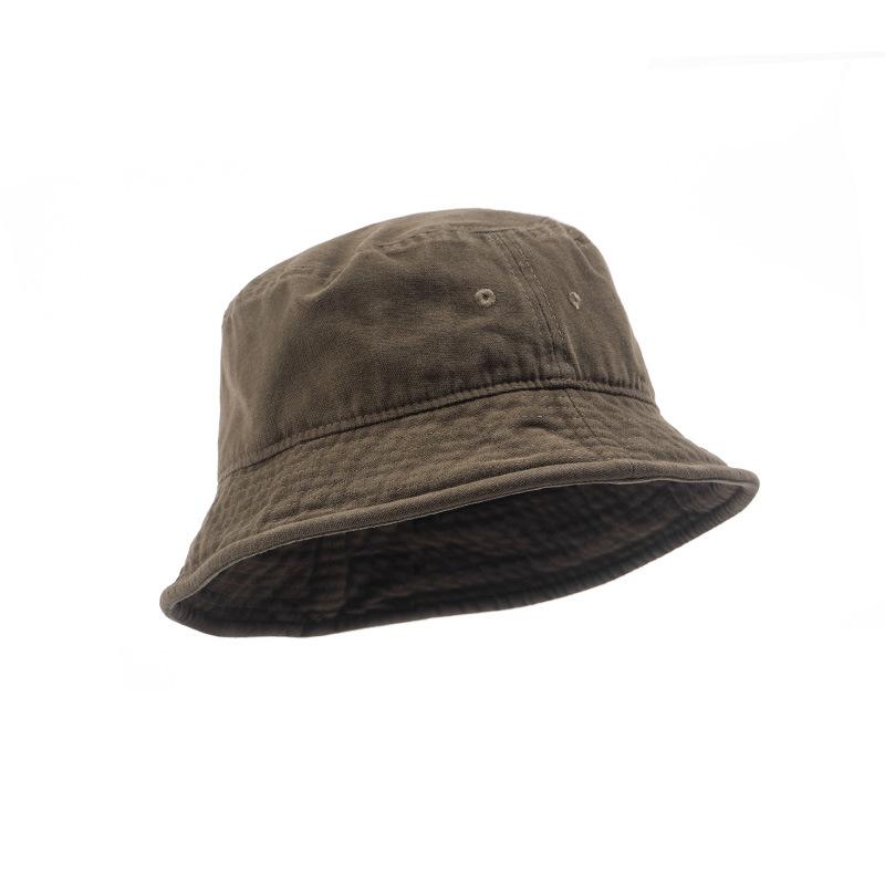 Washed Cotton Short Brim Bucket Hat Unisex Packable Summer Sun Cap for Fishing Hiking Outdoor Travel Beach Protection