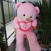 Birthday Gift 80/100Cm Big LOVE Plush Toy Bear Giant Stuffed Animals Kawaii Large Soft Pillow Dolls Grilfriend Girls Wife Room