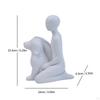 Man And Dog Statue Memorial Resin Figurine Emotional Family Sculpture Heartfelt Home Decoration