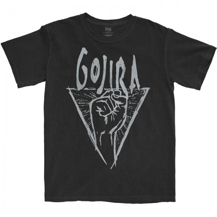 Camiseta de algodão unissex Gojira Power Glove para adultos S preto
