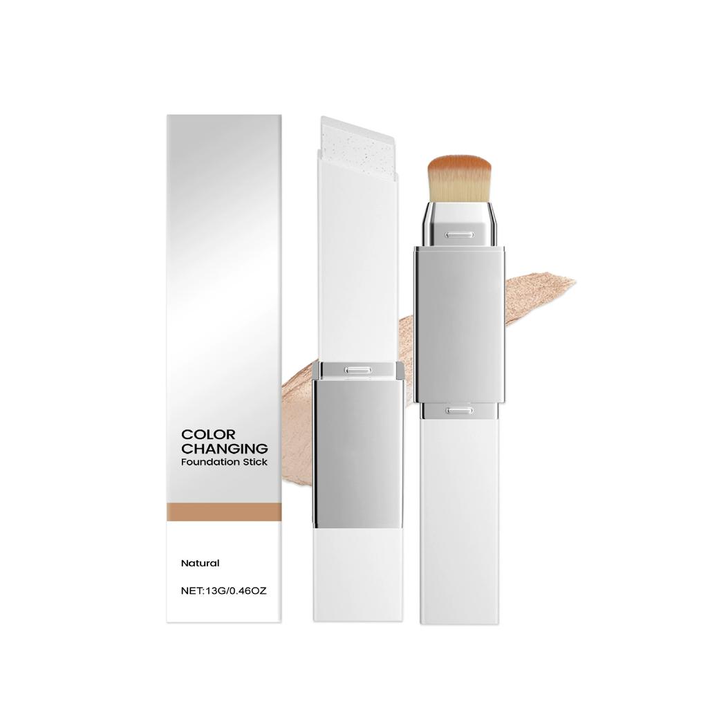 Dvoustranná bílá podkladová tyčinka měnící barvu se štětcem, make-up hladce se roztírající, hydratační, rozjasňující, pro všechny typy pleti