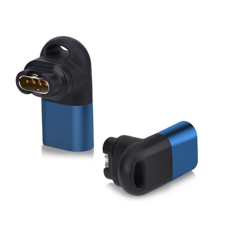 Watch Charger Adapter USB Type C To 4pin Connector for Fenix 5/5S/6/6S/6X 90 Degree Right Angle Charging Converter