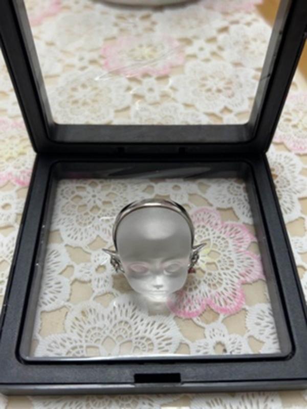 Baby Face Adjustable Ring Open Rings Fashion Adjustable Finger Rings Alloy Material Open Rings Gift for Women Girlfriend