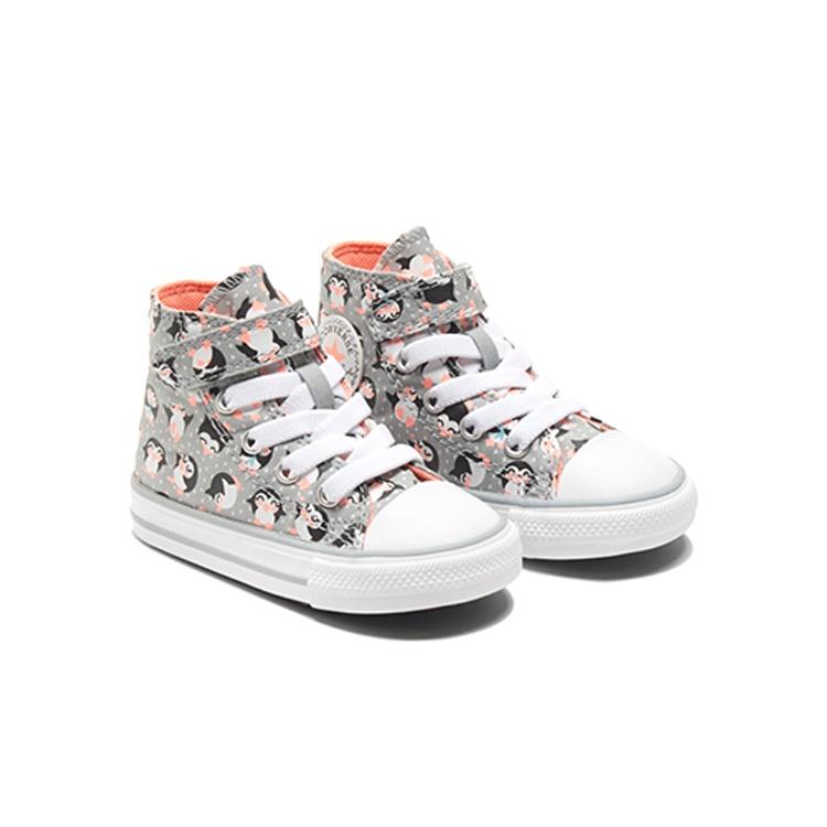 Converse Chuck Taylor All Star 1V Tundra Print High Top Shoe 'Black Gray' Baby 769566C
