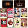 Free Ice Cold Beer Plaque Vintage Metal Signs Bar Pub Decorative Plate Bar Pub Club Decor Whiskey Iron Wine Poster YJ054