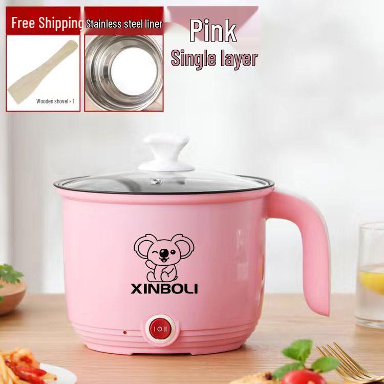 Compact Multifunctional Electric Cooker - Mini Rice & Noodle Pot for Dorm Rooms
