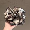 Elegant Top Grade Print Chiffon Large Intestine Scrunchie For Women Lady Hair Tie Hair Band Hair Ring Fashion Hair Accessories