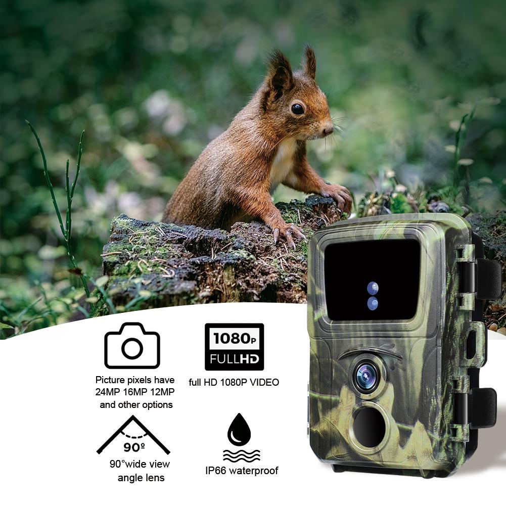 

20MP 1080P Mini Trail Hunting Camera Wildlife Cameras 850NM Night Vision Mini600 Animal Cam Photo Trap Surveillance Tracking опівніч