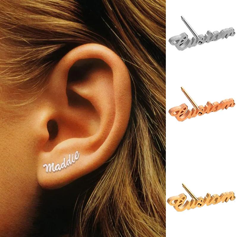 Customization - Name Earrings, Customized Earrings, Unique Gifts For Wives