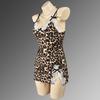 Diccvicc Night Dress Print Leopard One Piece Sexy Nightgown Women Romantic Nighty Lingerie Attractive Pajamas Babydoll Home Wear