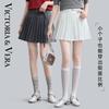 VICTORIA&VERA Women's Academy Style Pleated Mini Skirt