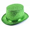 Magician Hat Wide Brim Fedora Hat Stage Top Hat Short Brim Flickering Glitter