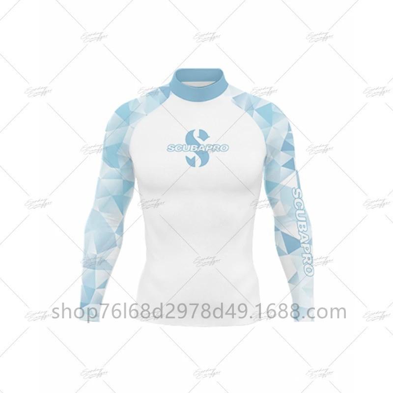 SCUBA Surfing Wear Outdoor Sunscreen Snorkeling Swimwear Long-sleeved Split Top Quick-drying Diving Suit Support