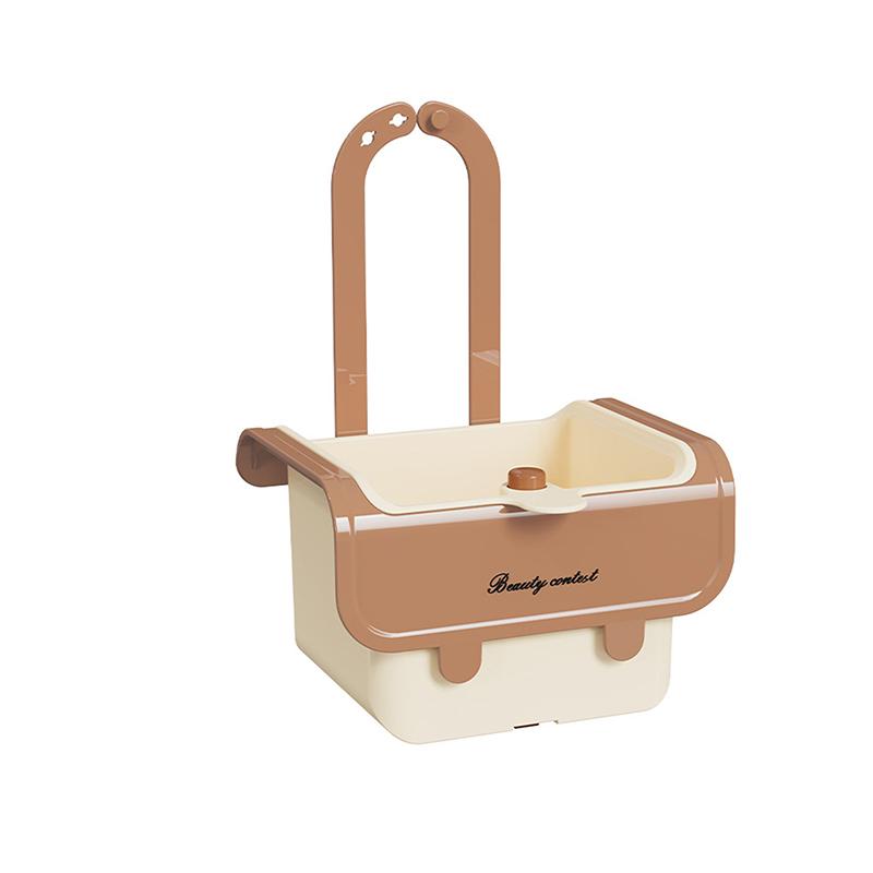 1Pieces Durable Push-type Sink Drain Basket Anti-leakage Versatile Kitchen Sink Filter Basket Outdoor Tableware