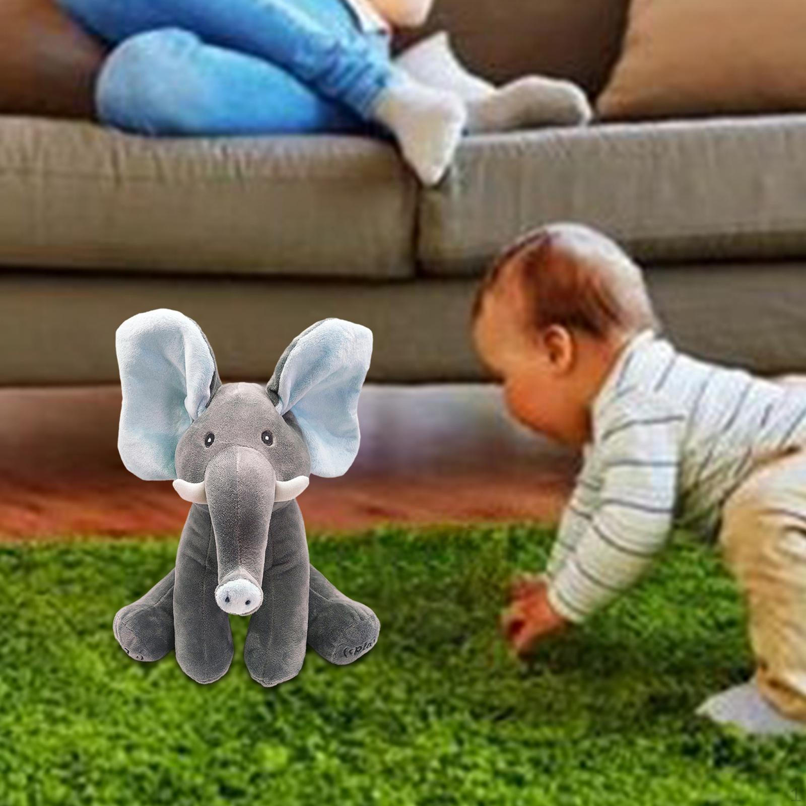 

Детская музыкальная игрушка анимированный слон поющий очаровательное реалистичное животное для языка blue ears