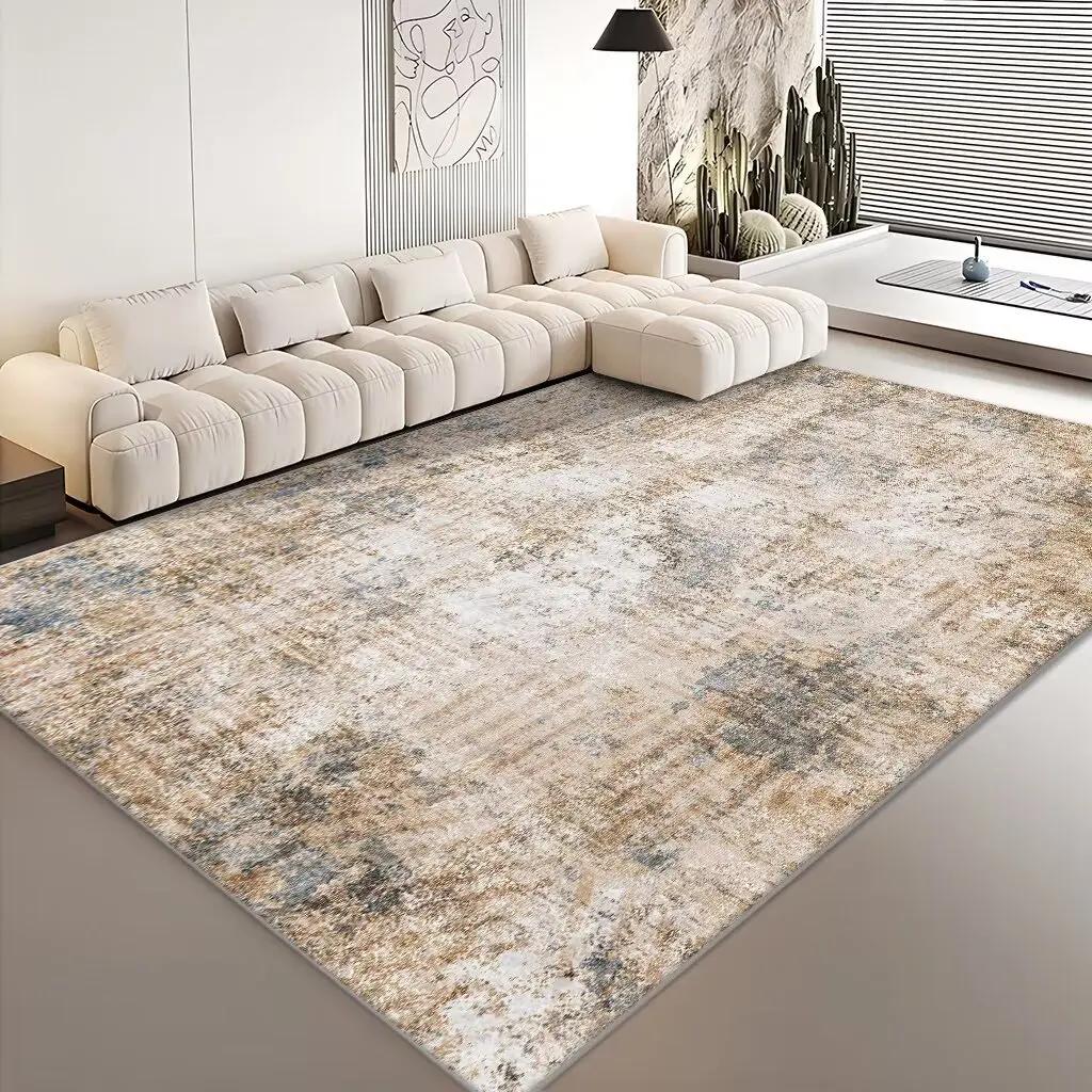 Modern Carpets for Living Room Abstract Large Area Plush Rugs Bedroom Decor Bedside Carpet Grey Washable Floor Mat Lounge Rug