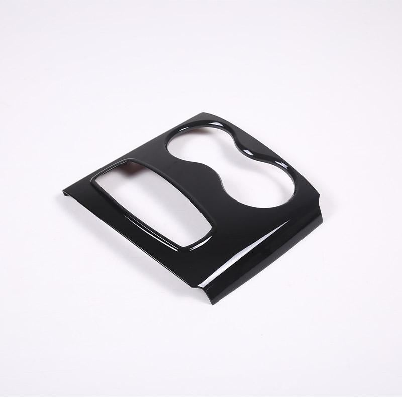 ABS Black For Honda Pilot 2015-2025 Gear Shift Console Cover Panel Glass Lift Button Decorative Frame Sticker Car Accessories