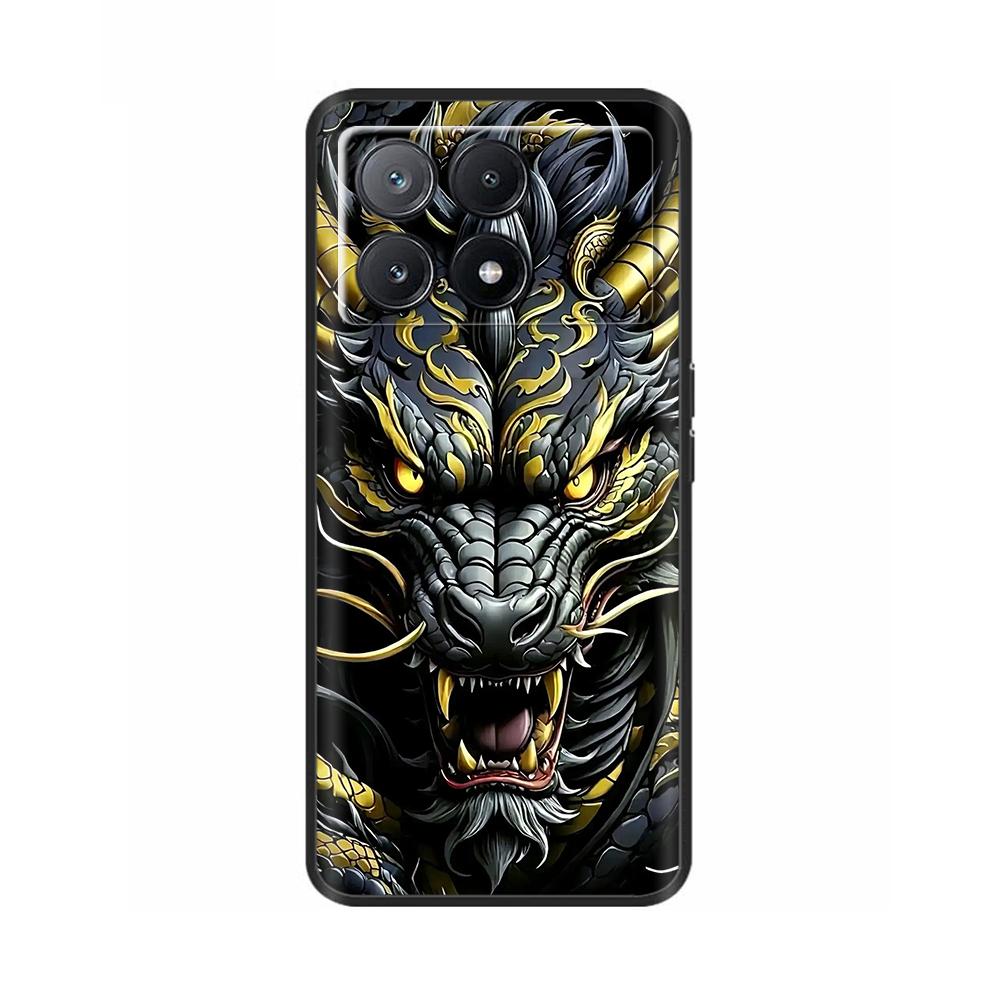 Poco X6 Case Phone Case Lovely Cat Coque Cover For Xiaomi Poco X6 Pro Poco X 6 Pro X6Pro Pocox6 Pro 5G Liquid Silicone Cases