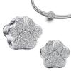 S925 Silver Cute Dog Charms Bead Keychain Animal Puppy Teddy Yorkshire Terrier Crab Paw Whale Rooster Snake Crocodile Jewelry