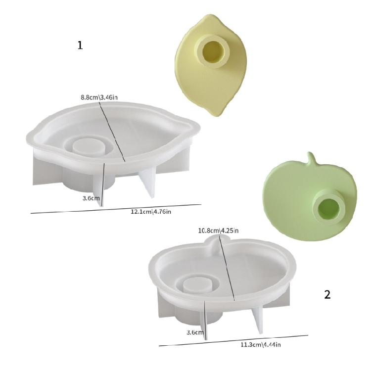 Reusable Silicone Mold Nonstick Candle Bases Moulds Fruit Shape Hand-Making Supplies Suitable for Making Home Decoration