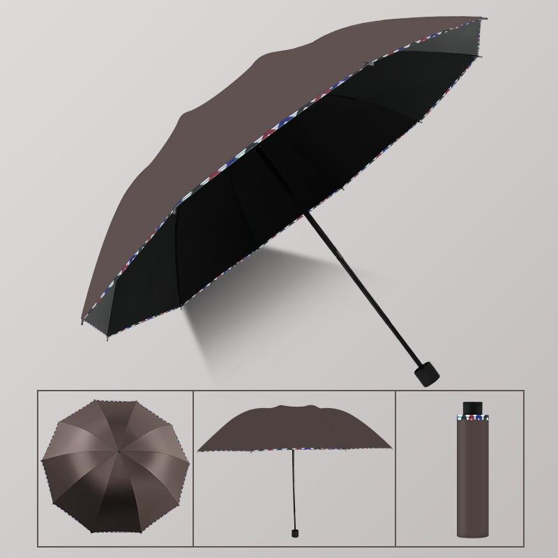High-End Vinyl Oversized Umbrella, Reinforced and Thickened, Dual-Purpose for Sun and Rain, Suitable for Two to Three People, Unisex, Sunshade and