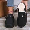 Birkenstock Slippers Wear 22 Years of New Autumn and Winter Temperament Bag Head Half Slippers Cotton Shoes Piled and Thickened