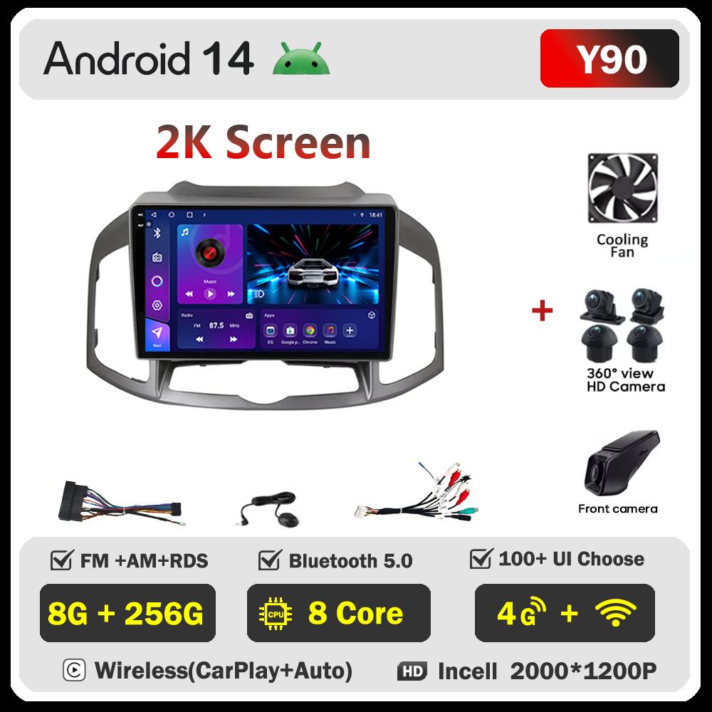 Android 14 For Chevrolet Captiva 1 2011 - 2016 Stereo Head Unit Mirror Link GPS Navigation Autoradio Gps Car Intelligent Systems