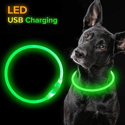 Led světelný obojek odnímatelný zářící USB nabíjecí světelné vodítko pro obojky pro velké kočky Malé světlé Labradorské mazlíčky Psi Produkty