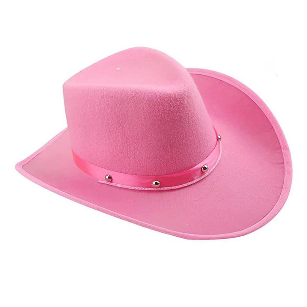 Classical Cowboy Hats With Studs Motifs Soft Comfortable Outdoor Event Costume Parties