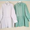 Export Export Original Order Striped Long Sleeve Shirt Women's Open Skirt Mid Length Long Length Shirt Artsy Simple Anti-Aging Spring & Fall