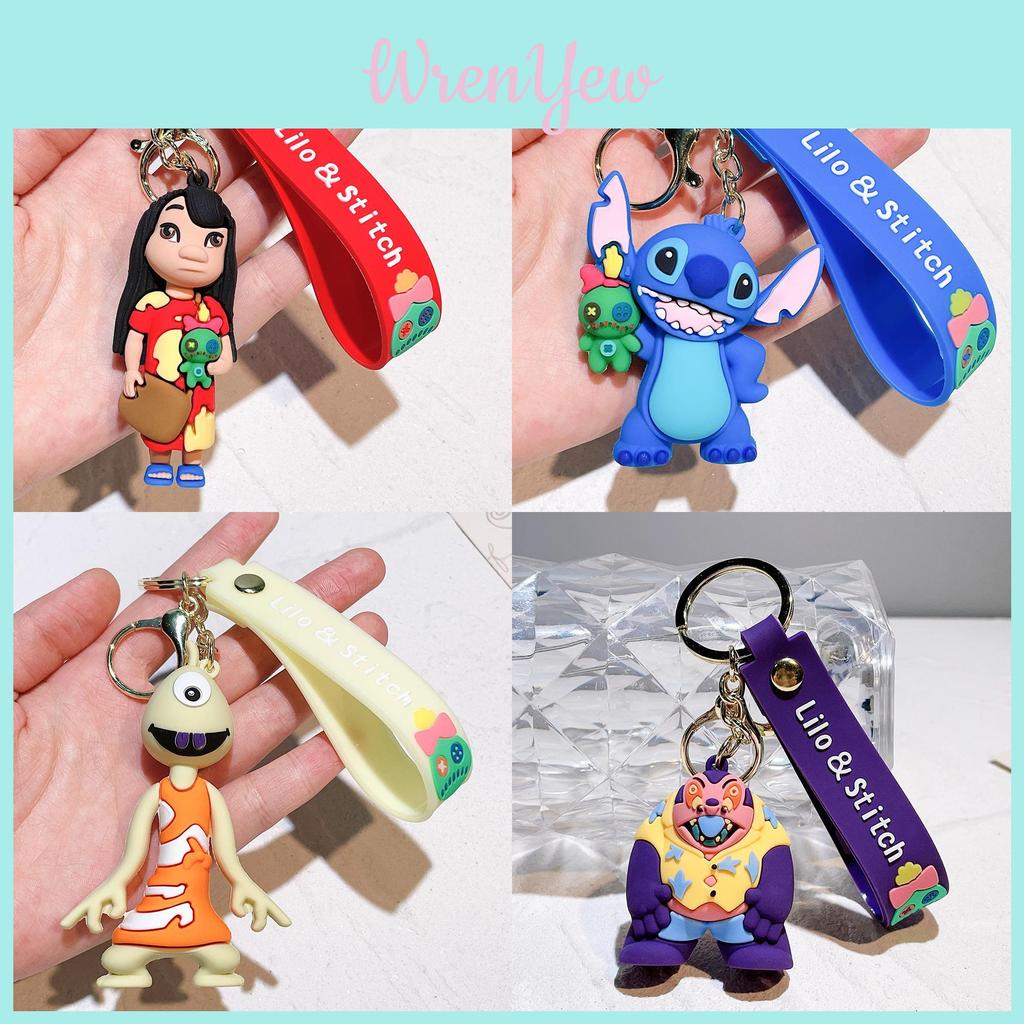 Adorable Pvc Stitch Keychain With Cute Designs Perfect For Holiday Gifts