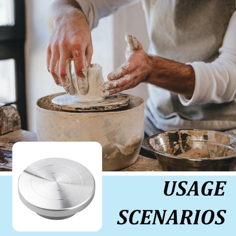 6/8/10/12in Double-Sided Pottery Turnable Wheel Turntable Sculpting Wheel Rotated Turntable Sculpting Pottery Wheel