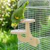 Bite Resistant Wooden Bird Perch Stand Parrots Ladder Bird Training Stand  Parrot Cage