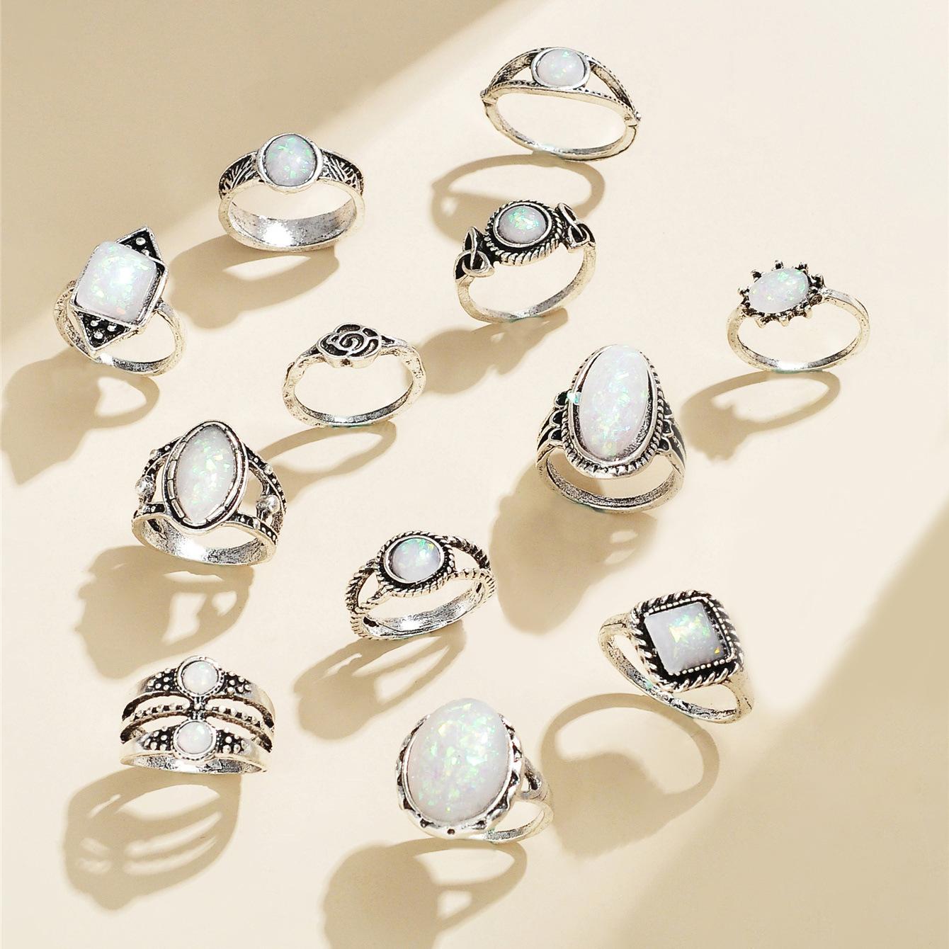 

Новое винтажное перекрывающееся геометрическое кольцо, женское кольцо, кольцо с драгоценными камнями, хвостовое кольцо, суставное кольцо