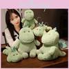 Adorable Green Dinosaur Plush Toy Stuffed Animal Cuddly Doll For Boys 28cm 38cm