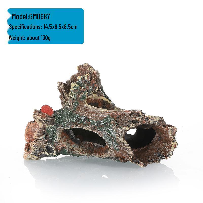 

Полимерная коряга для аквариума, украшение для аквариума с укрытиями