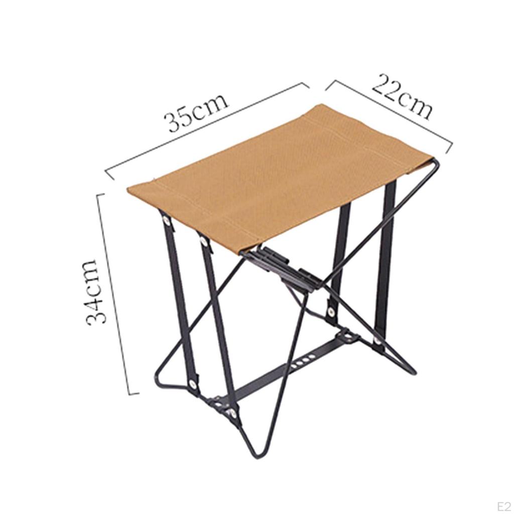 Camping Stool Portable Folding Fishing Chair Foldable Footstool for Patio Festival