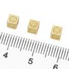 Copper Cube Bead Charms Geometric Pendants for DIY Jewelry 2 Pcs
