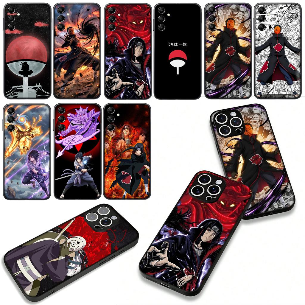 Cover for Apple iPhone 16 15 14 Plus 13 12 Mini 17 Pro Max + ProMax 16E Air Phone Case Obito Sasuke Narutos Itachi Uchiha Tobi