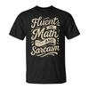 Fluent In Math And Sarcasm Teacher T-Shirt
