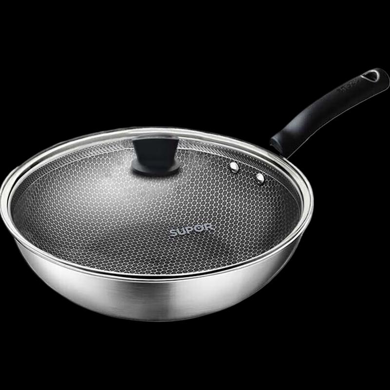 Supor Honeycomb 30cm Stainless Steel Wok