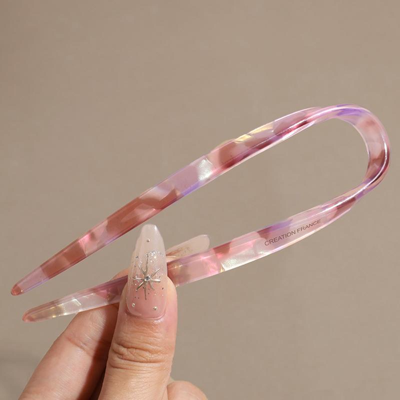 

Chinese-style New Chinese Retro U-shaped Acetate Hairpin Fashion Gold Label Simple Hairpin Hair Accessory