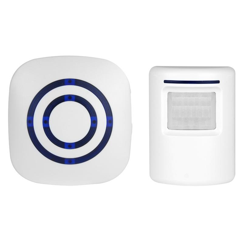 Wireless Infrared Sensing Doorbell and Infrared Sensing Welcome Device One host and one probe белый