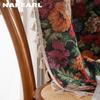 1 ks NAPEARL 40-70% Zatemňovací Retro Venkovský Styl Květinový Vzor Okraj s Třásněmi Závěsy pro Malé Okno Ložnice Obývací Pokoj Balkon Domácí Dekorace