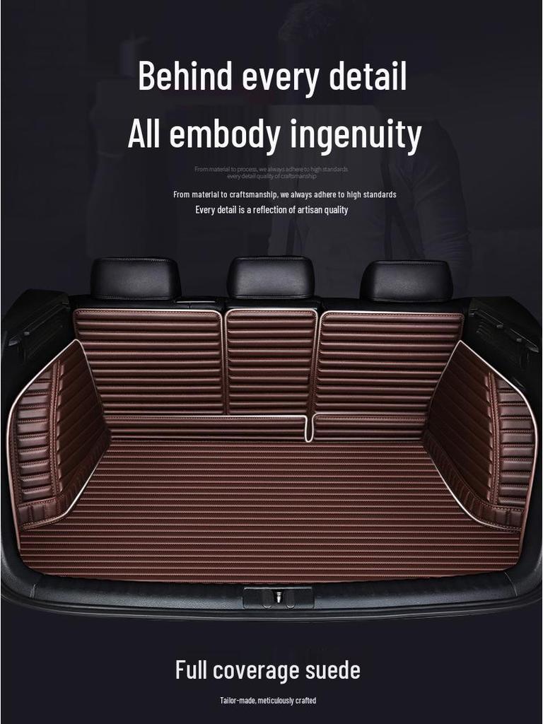 One-Piece Car Trunk Mat for Beijing BJ40/BJ30/BJ60 - Custom Fit, Full Coverage