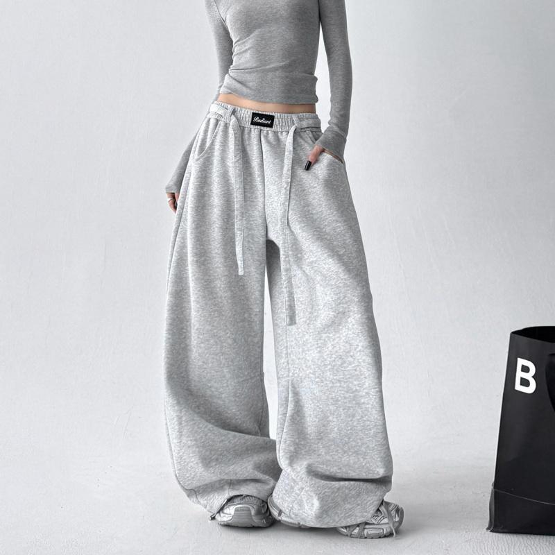 Women's Wide-Leg Casual Pants 2026 Spring/Autumn New Versatile Straight-Leg Slimming Loose Sports Trousers