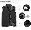 Men's Double-Sided Polar Fleece Vest - Autumn/Winter Outdoor Sleeveless Jacket for Middle-Aged and Elderly