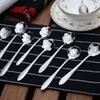 Creative Flower Spoon Stainless Steel Tableware Spoon Dessert Spoon Milk Tea Coffee Spoon